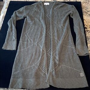 Olive & Oak Olive Open-Front Knit Cardigan